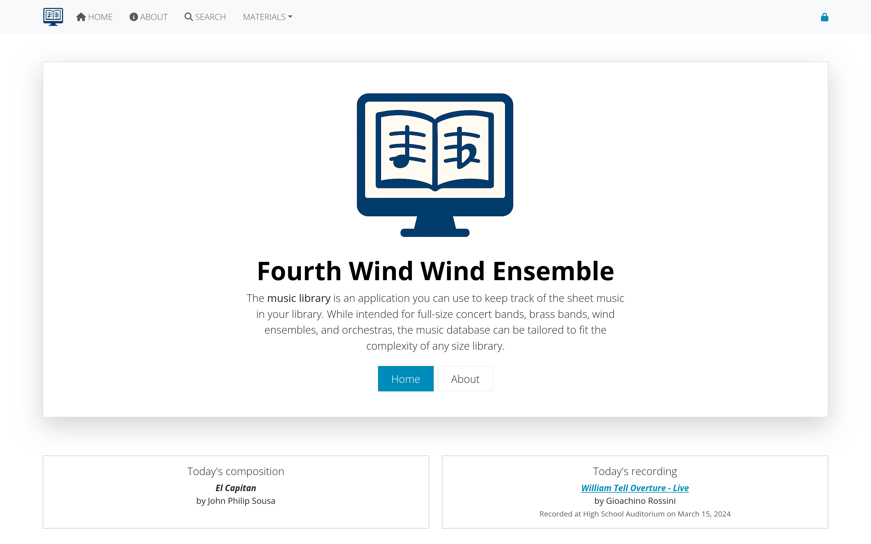 Welcome dashboard screenshot